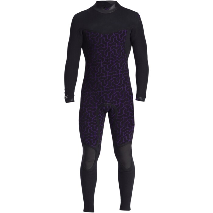 2024 Billabong Mens Furnace Natural 3/2mm Chest Zip Wetsuit ABYW100264 - Black